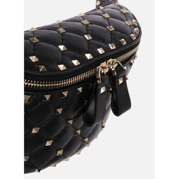 2019春夏新作 ヴァレンティノスーパーコピー ヴァレンティノ Rockstud Spike belt bag in quilted nappa